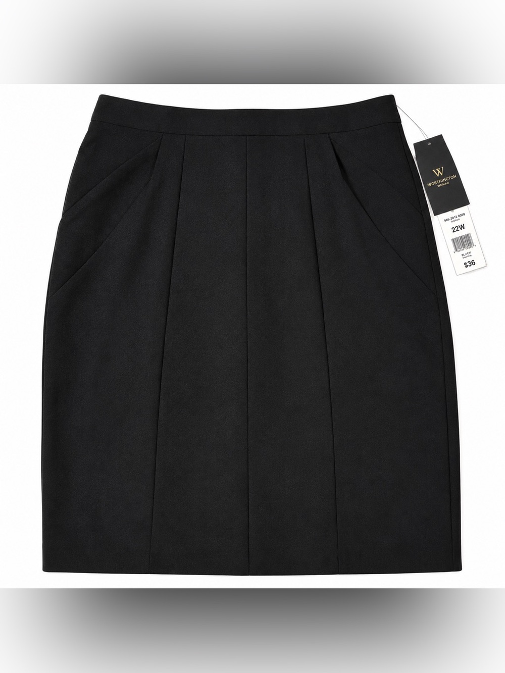 Worthington Black knee length Pencil Skirt